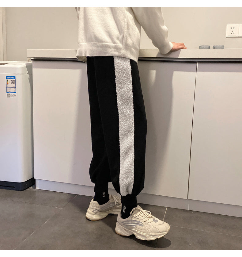 Cashmere straight student casual pants