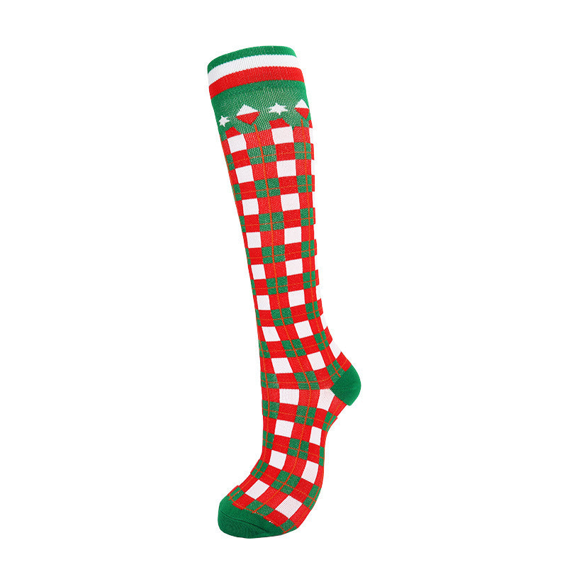 Compression Stockings Christmas Sports High Elastic Breathability