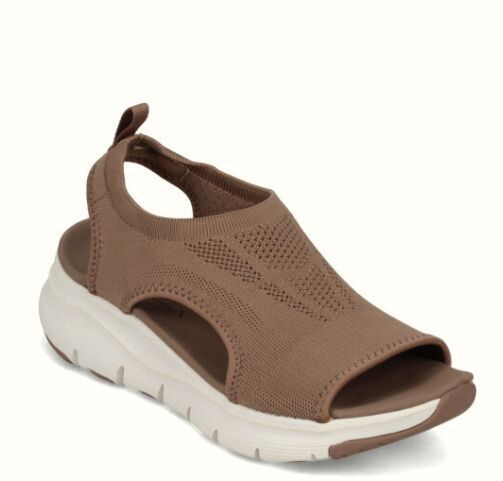 Summer New Flying Woven Large Size Platform Sandals