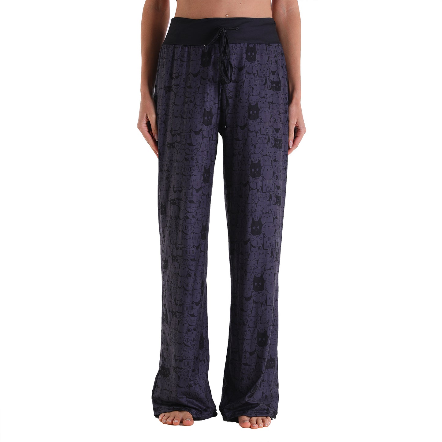 Loose Lace-up Camouflage Printed Pants
