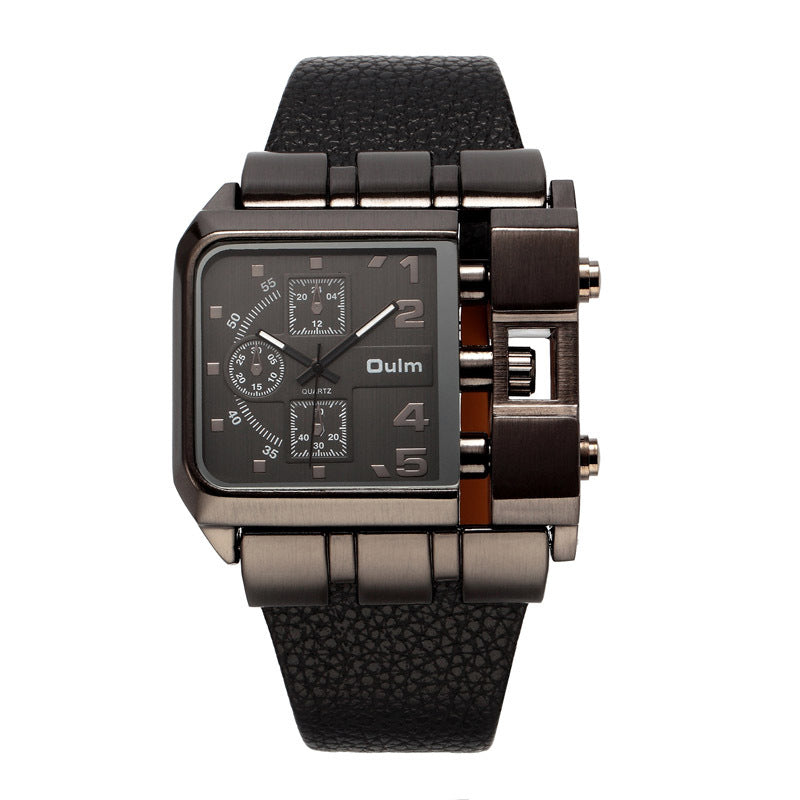 Casual single movement quartz watch