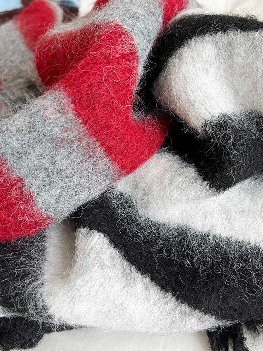 New Winter Warm Striped Scarf
