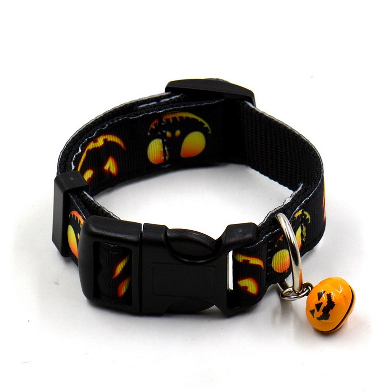 Ny Ghost Halloween-serie Hundehalsbånd med klokke