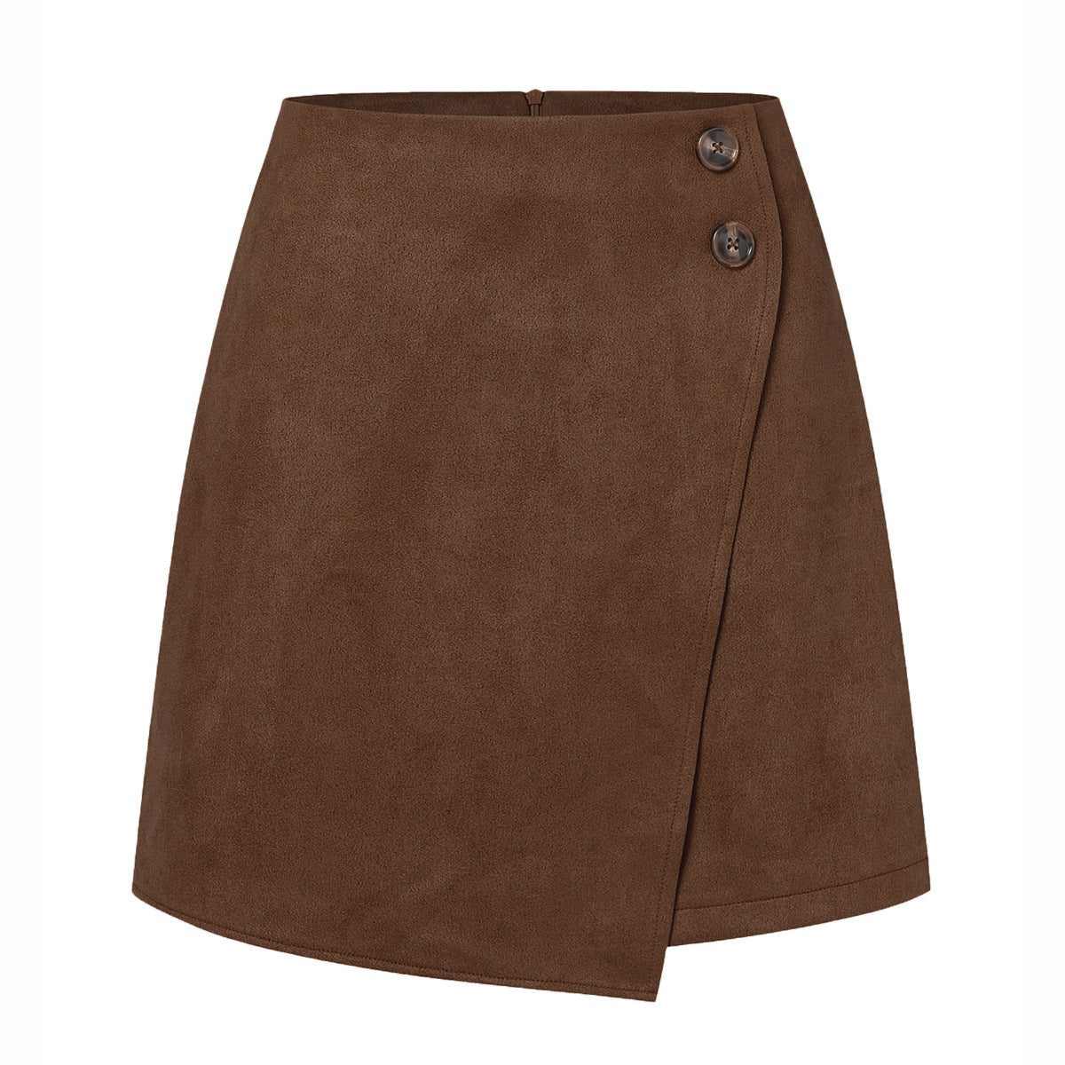 Women's Autumn And Winter Suede Irregular Skirt