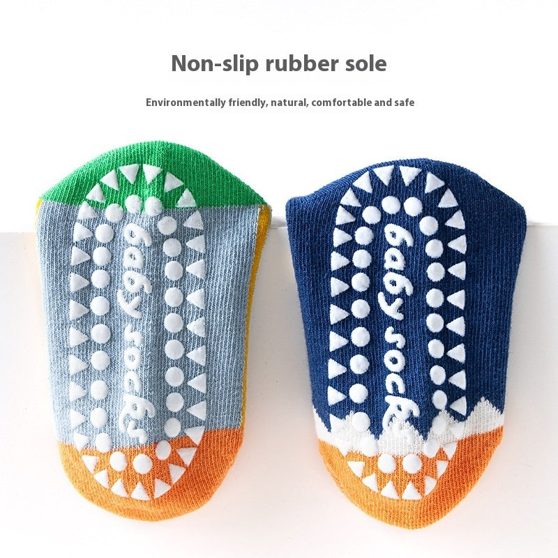 Børns prikkede gel-trampolinstrømper for at undgå at glide