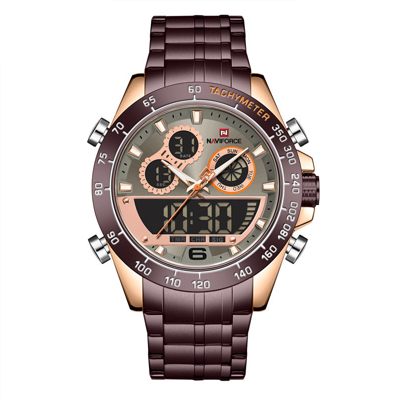 Student sports multifunctional luminous quartz watch