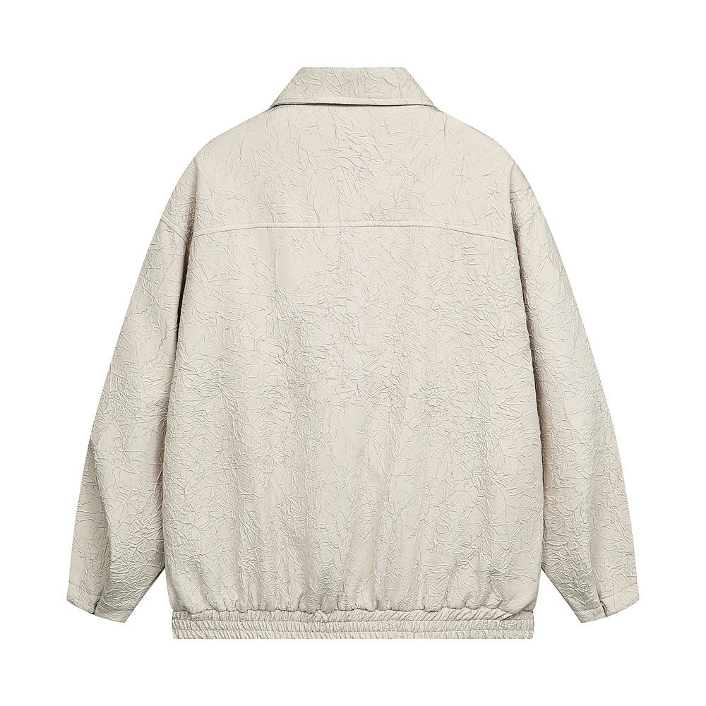 Pleated Texture Coat Design Sense Special-interest Fashion Brand Men