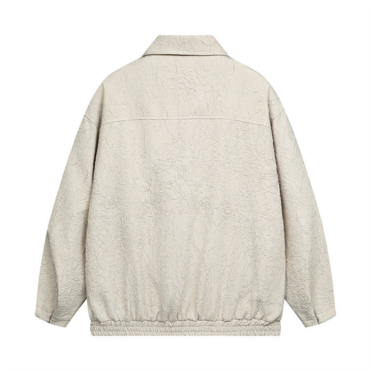 Pleated Texture Coat Design Sense Special-interest Fashion Brand Men