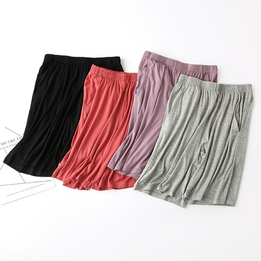 Modal Women's Summer Thin Loose Pajama Pants Shorts