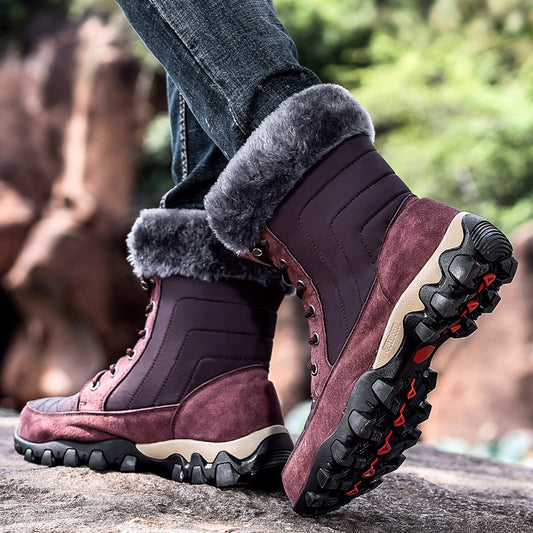 Snow Boots British Style Trendy Thick-soled Men's Shoes