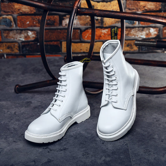 Short Low Heel Flat Mid-tube Single Boots Women