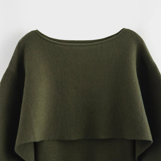 Women's Pullover Cape Sweater Top