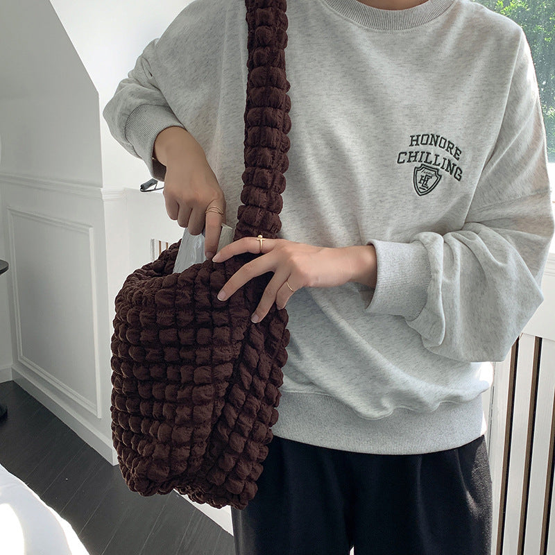 Casual Versatile Large Capacity New Pleated Cloud Bag