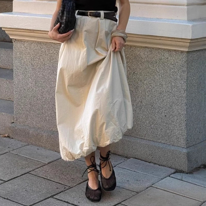 Ins French Simplicity Fashion Street Shooting Skirt