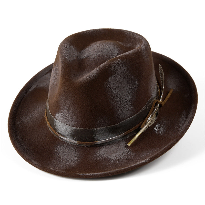 Fashion Burned Woolen Hat Unisex Personality
