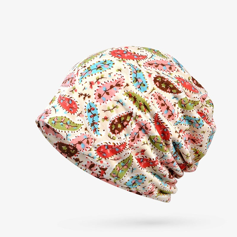 Polyester Tam-o'-shanter Women's Cashew Printed Pullover Outdoor