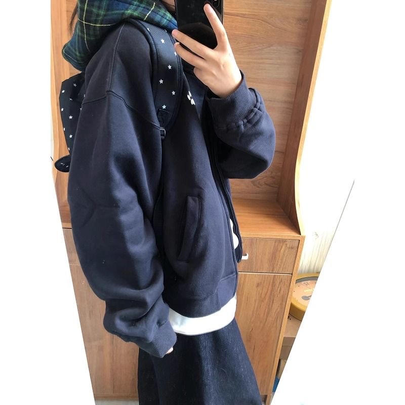 American Retro Plaid Hat Sweater Women's Spring And Autumn Korean Style Idle Style