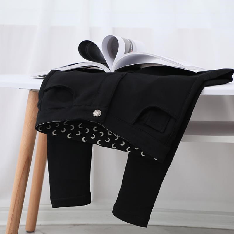 Women's spring and autumn new raw edge leggings
