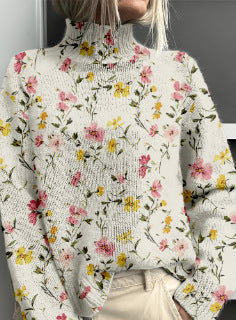 Dameuldtrøje Mode Personlighed Rullekrave Sweater
