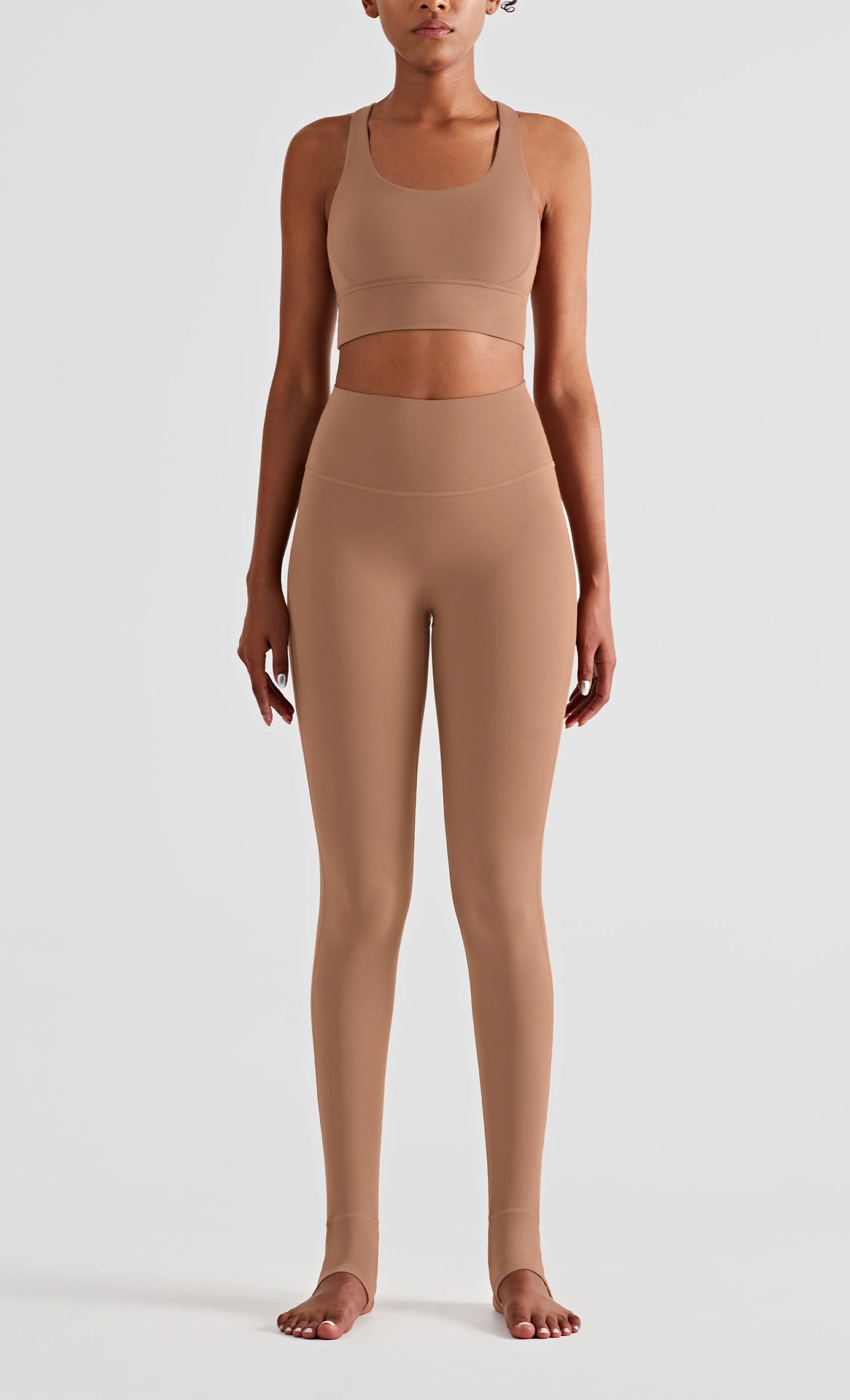 Siamese Foot High Waist Slimming No T Peach Fitness Pants