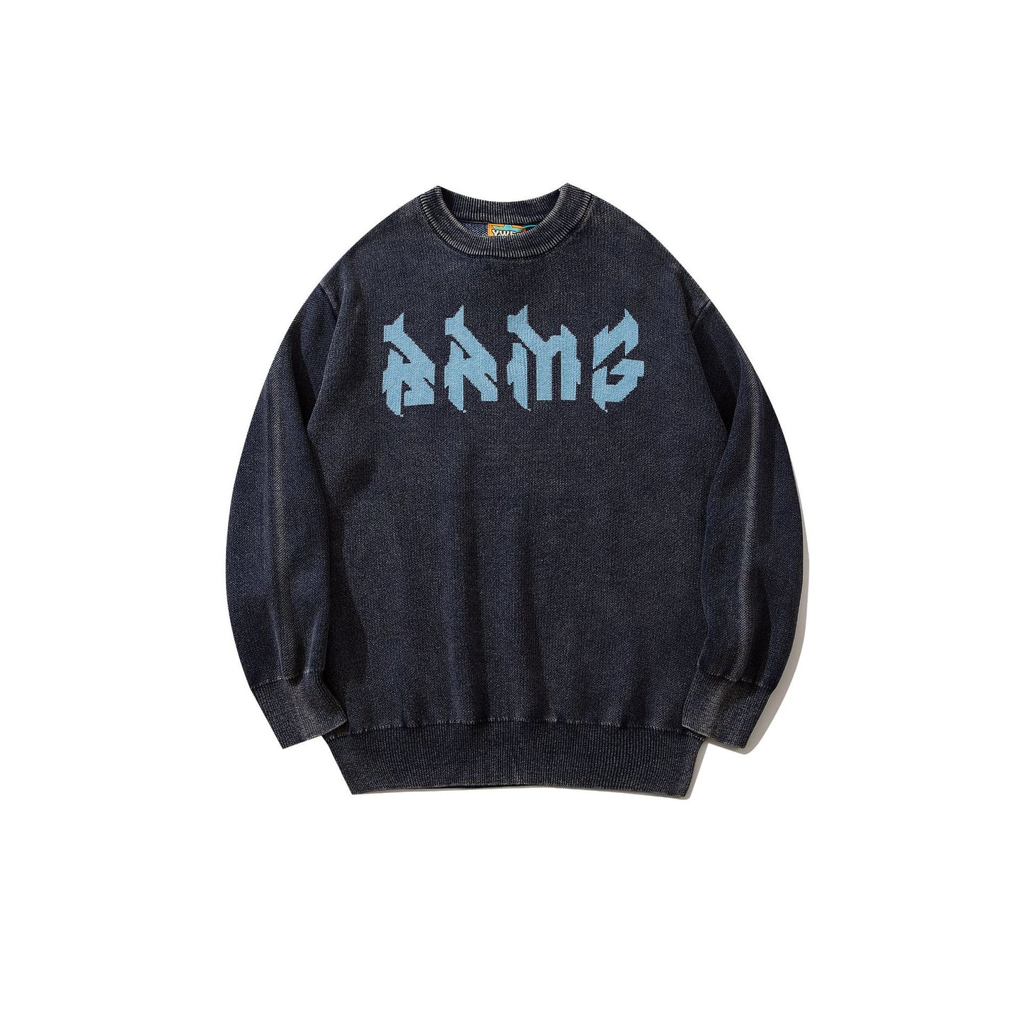 Round Neck Sweater Male Letter Loose