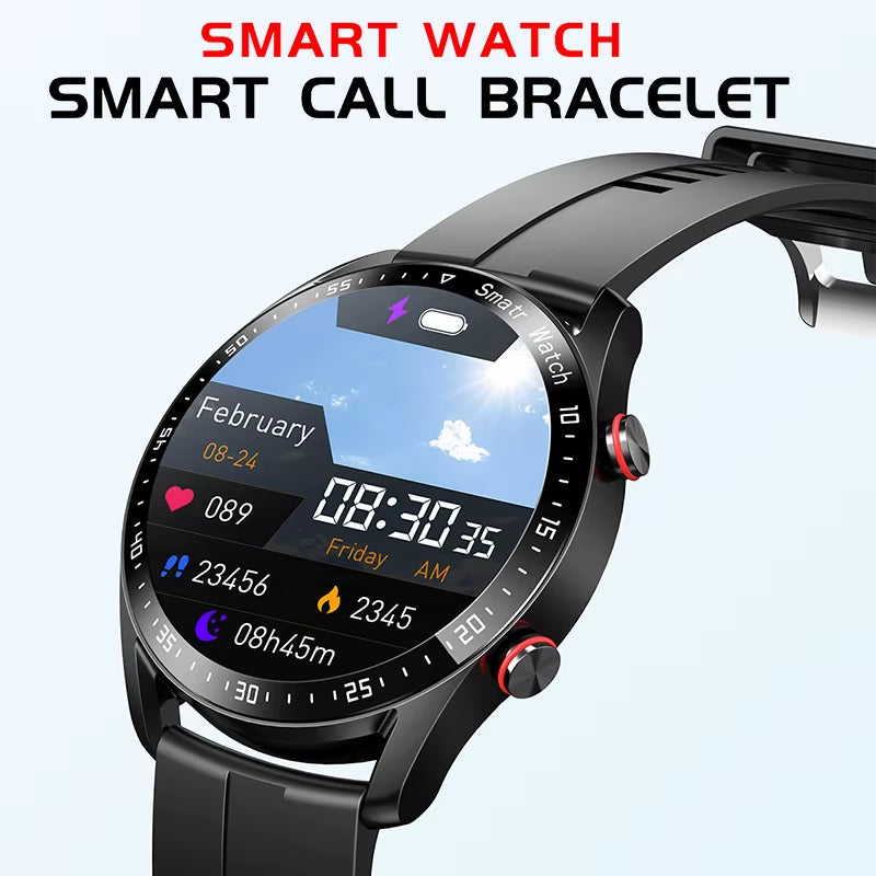 ECG+PPG Bluetooth Talk AMOLED Smart Watch Men'S Health Heart Rate Sports Watch Men'S Waterproof Smart Watch