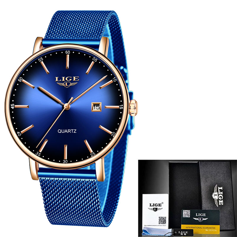 Waterproof multifunctional mesh strap watch