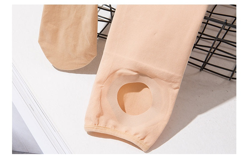 High-waisted abdomen leggings