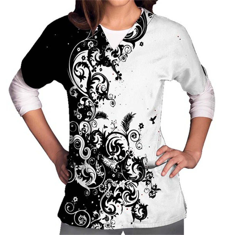 3DV Collar Comfort And Casual Cloth For Nursing Workers