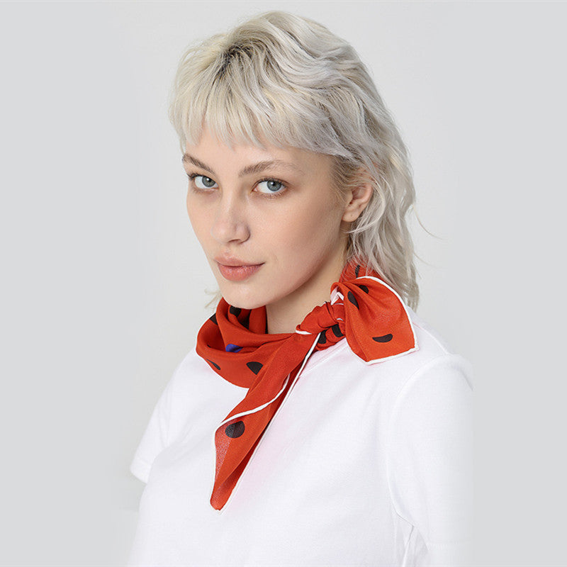 silk scarf scarf small tie
