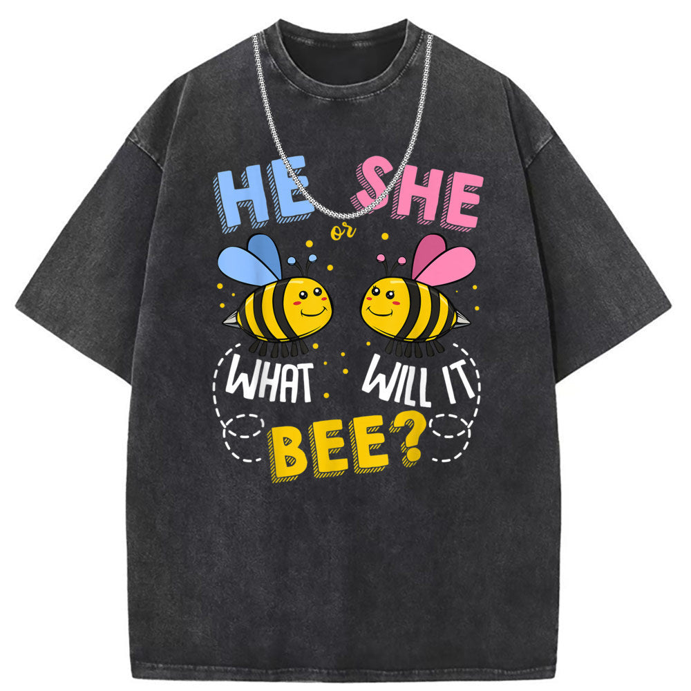 Women's Washed Old American Street Short-sleeved T-shirt