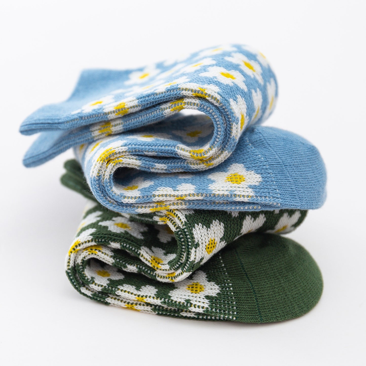 Double Needle Hyuna Style Flower Socks