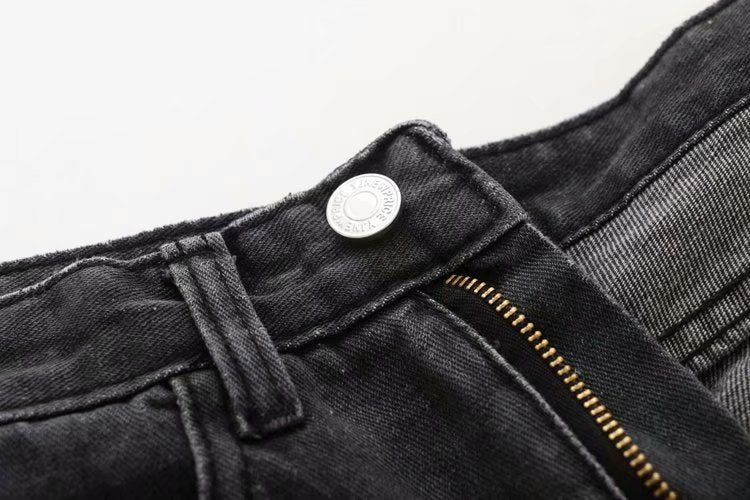 Fashion Women's Washed High Waist Loose Jeans