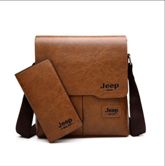 Business Casual One-shoulder Messenger Bag Wallet Combination