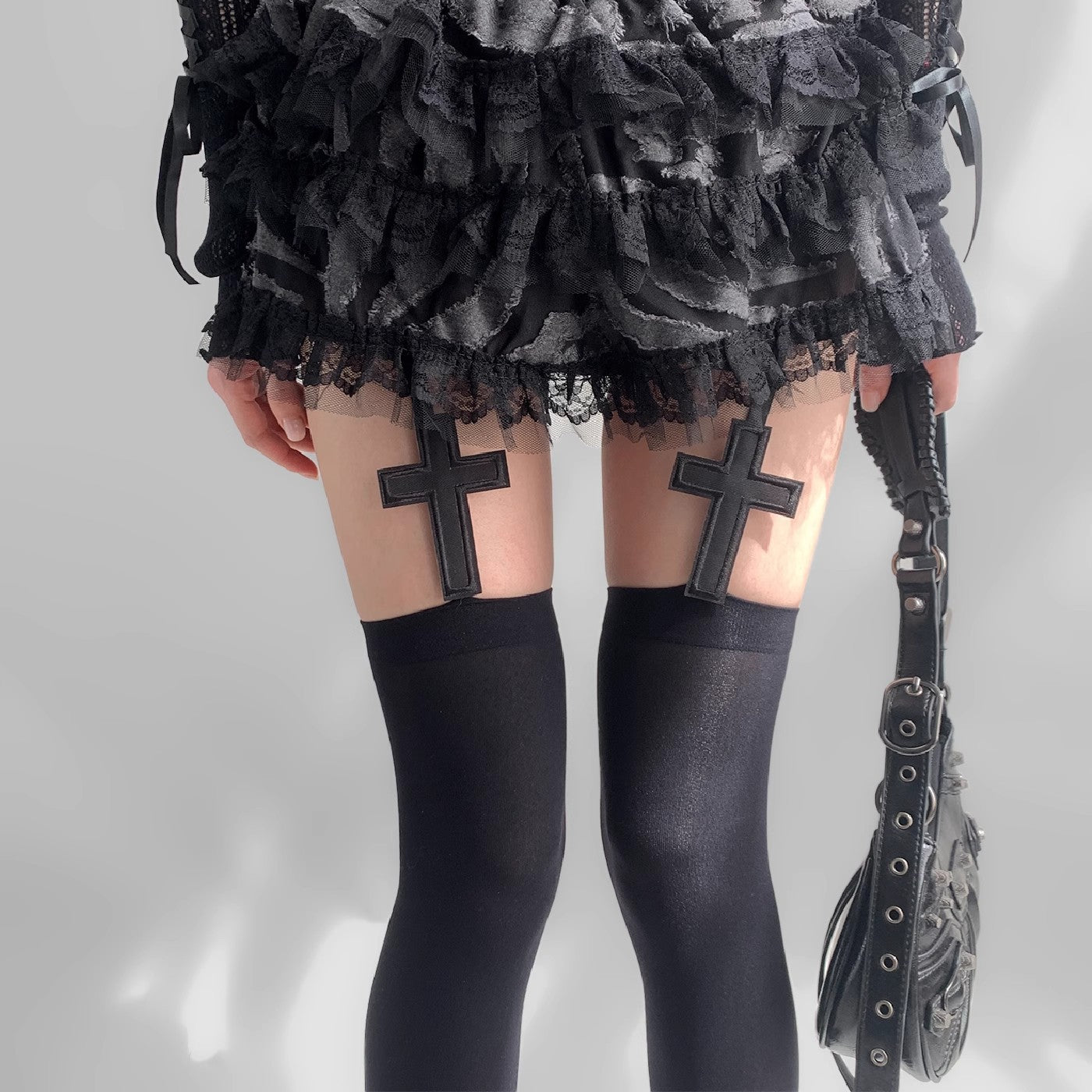 New Cross Dark Hot Girl Long Socks