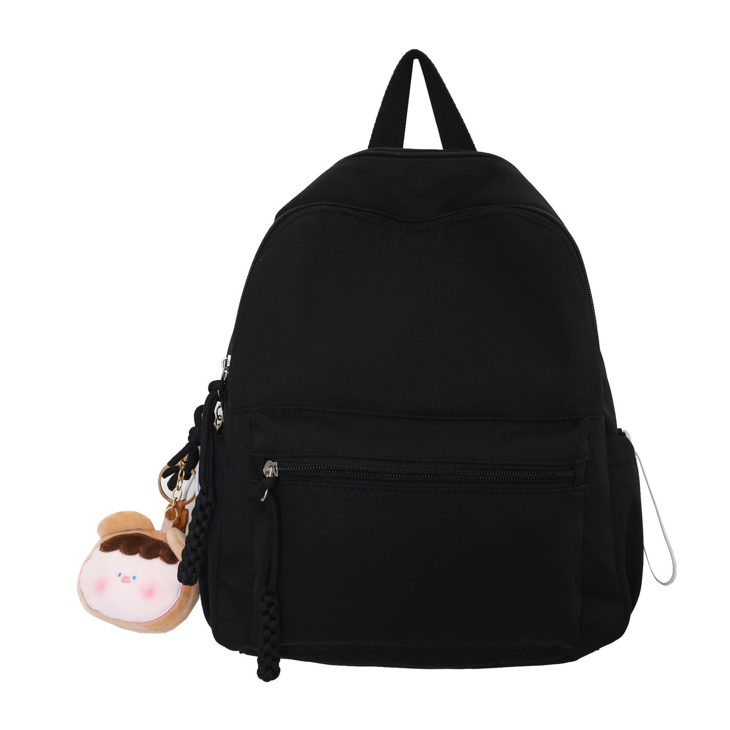 Women's Japanese Style Solid Color Raw Backpack Cute And Lightweight Travel