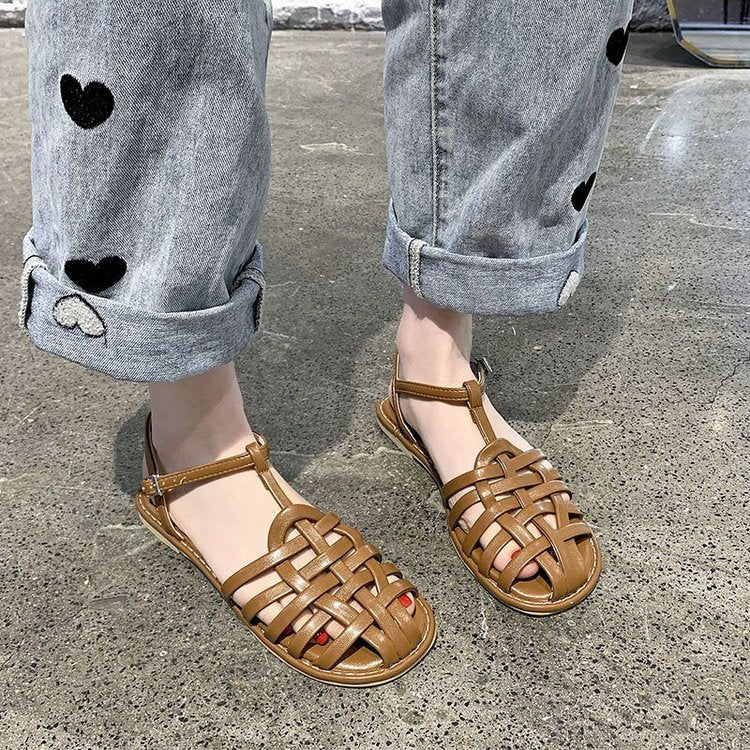 Women's Fashion Outerwear Flat All-match Sandals