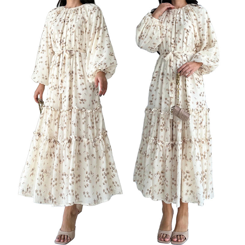 Womens Floral Print Fashionable And Elegant Dress