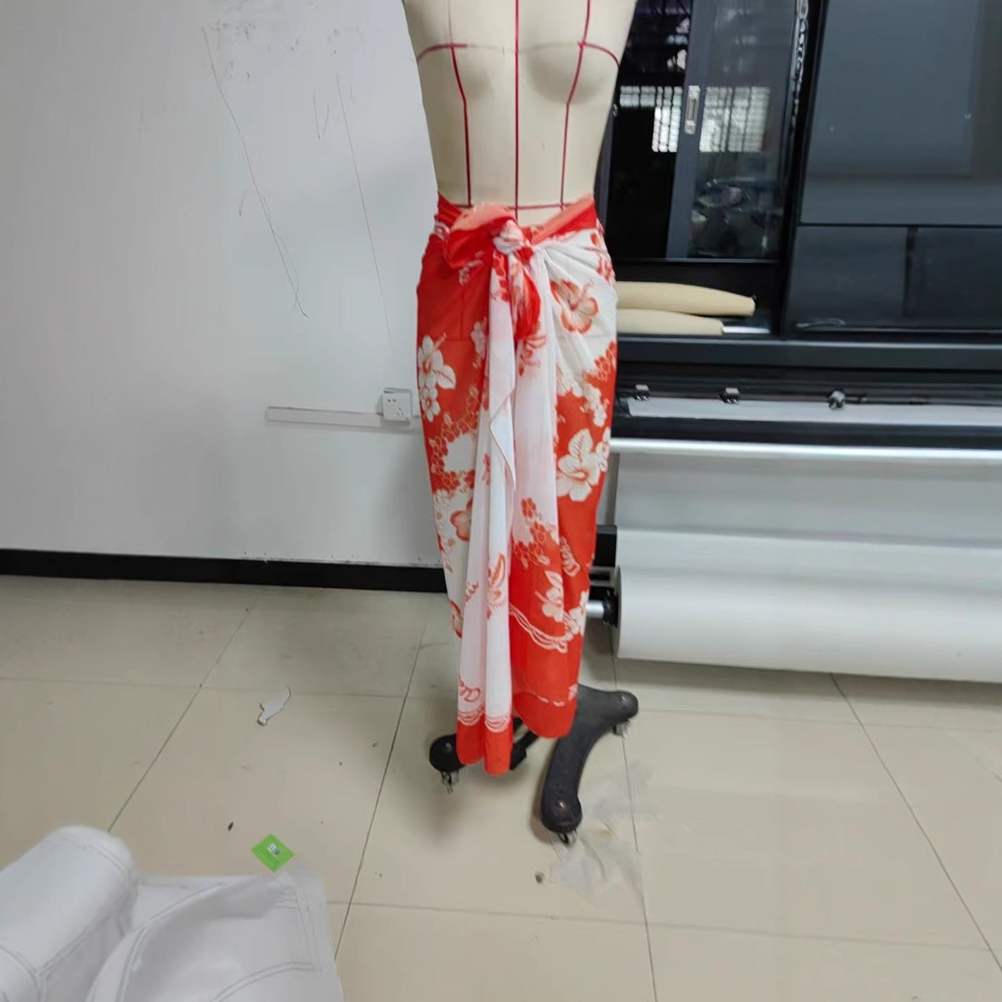 Women's Beach Vacation Bottoming Belt Long Dress