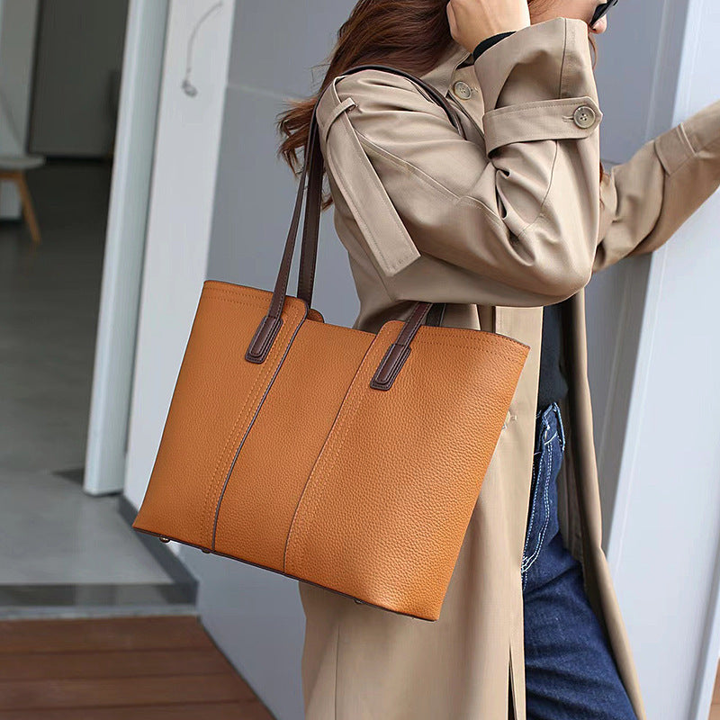 Large Capacity Totes Women's Fashion One-shoulder Commuter All-match Bag