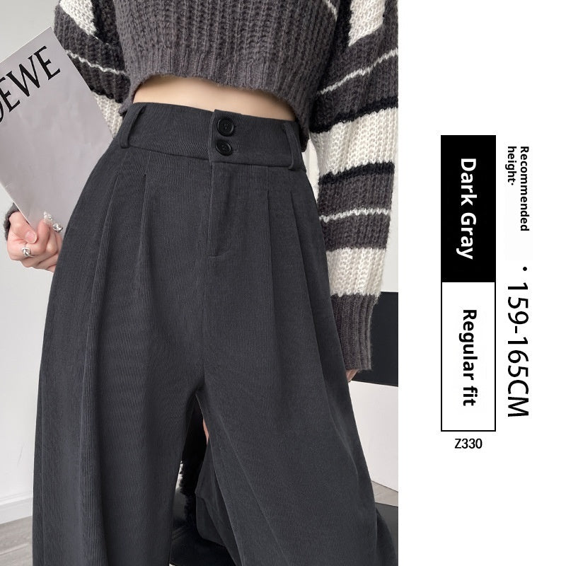 Small Narrow Straight Drooping Suit Pants