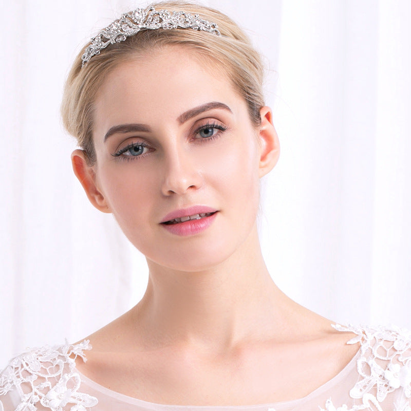 European and American Retro Bridal Crown Diamond Headband