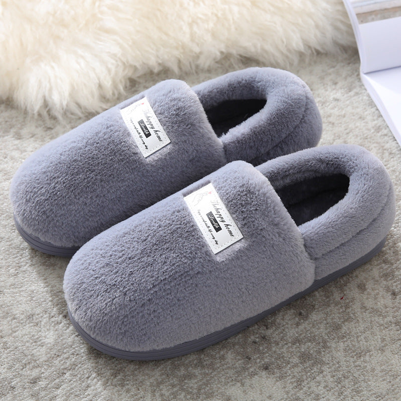 Bag heel cotton slippers