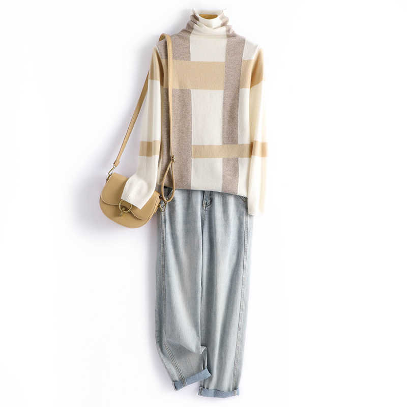 Pure Wool Sweater Matching Sweater Pile Collar Bottoming Shirt