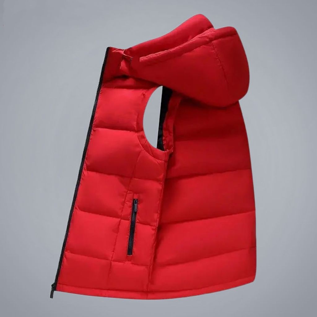 Removable-hooded Fleece Vest A Casual Stylish And Trendy Outerwear Piece