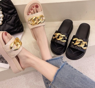 Female Fashion Sponge Cake Fairy Slippers