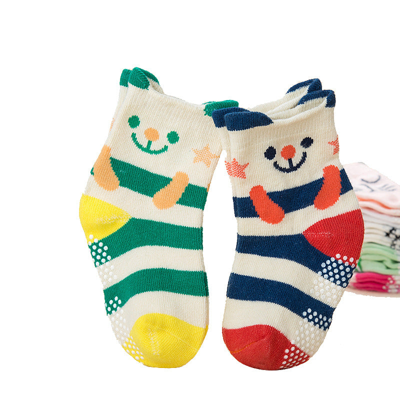 Korean Version 2 Pairs Of Three-dimensional Cartoon Animal Cotton Baby Socks
