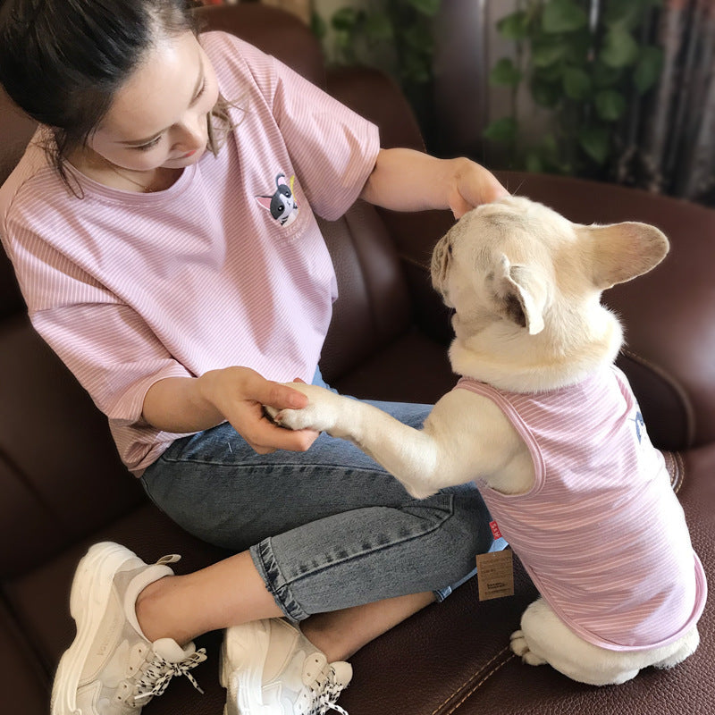 Summer Thin Cotton Dog Clothing And People