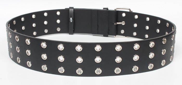 Extra wide waist sealing double breasted belt
