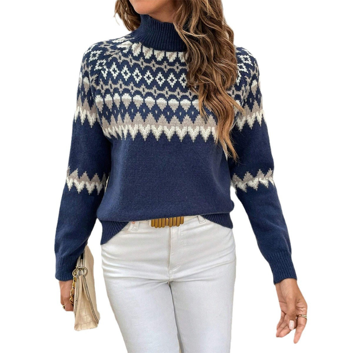 Fashionable Stylish Loose Outer Wear All-matching Knitted Sweater